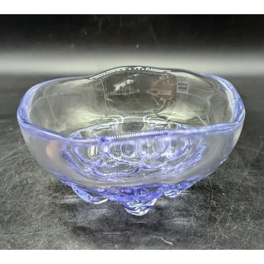Vintage Kosta Boda Sugar Dandy Art Glass Bowl H1389 6